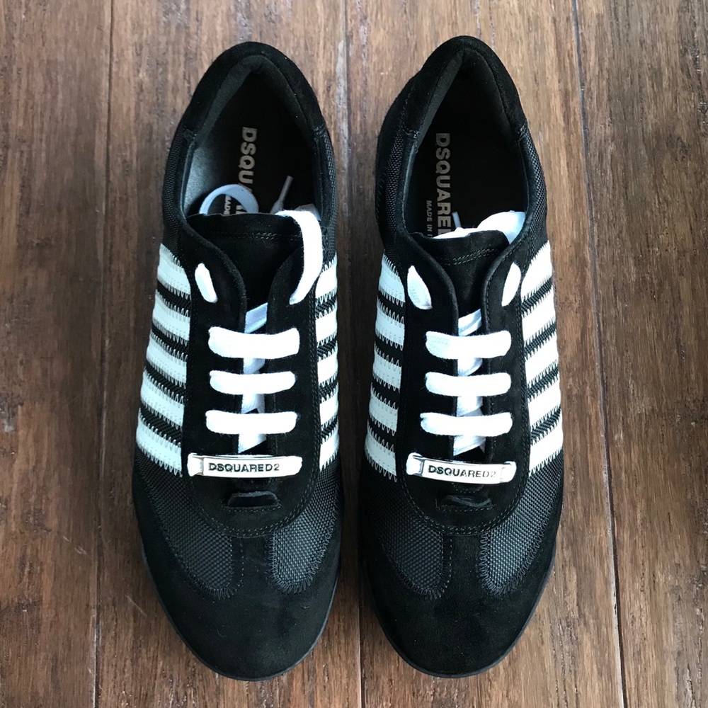 NIB Dsquared2 New Runner Black US 9.5/ EU 42.5